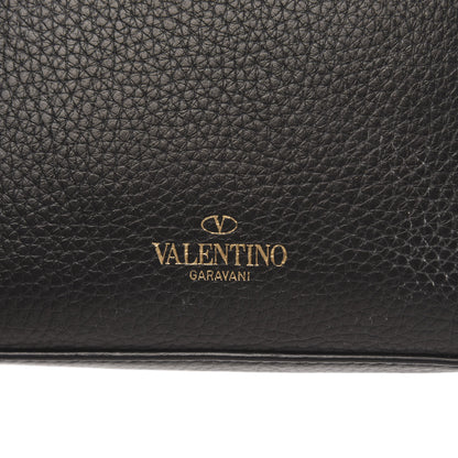 Valentino Garavani Pebbled Calfskin Medium Rockstud Flip Lock Crossbody Bag Black 13 of 14
