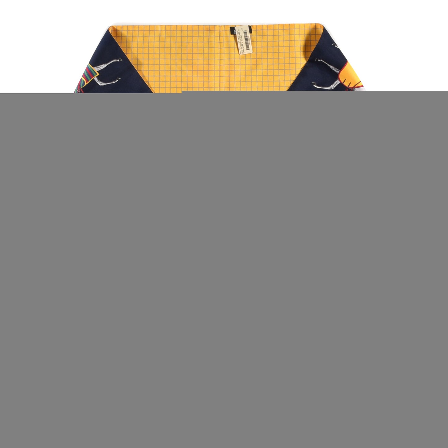 Silk Couvertures Et Caban Maxi Twilly Cut Jaune D'Or Vert