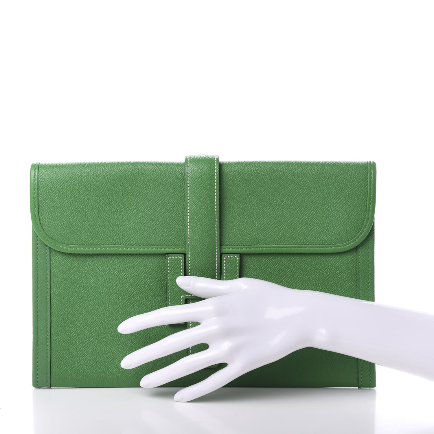 Hermes Epsom Jige PM Clutch Bambou 2 of 11