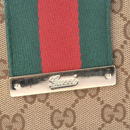 Gucci Monogram Calfskin Ladies Web Continental Wallet Beige Ebony Cocoa 8 of 8