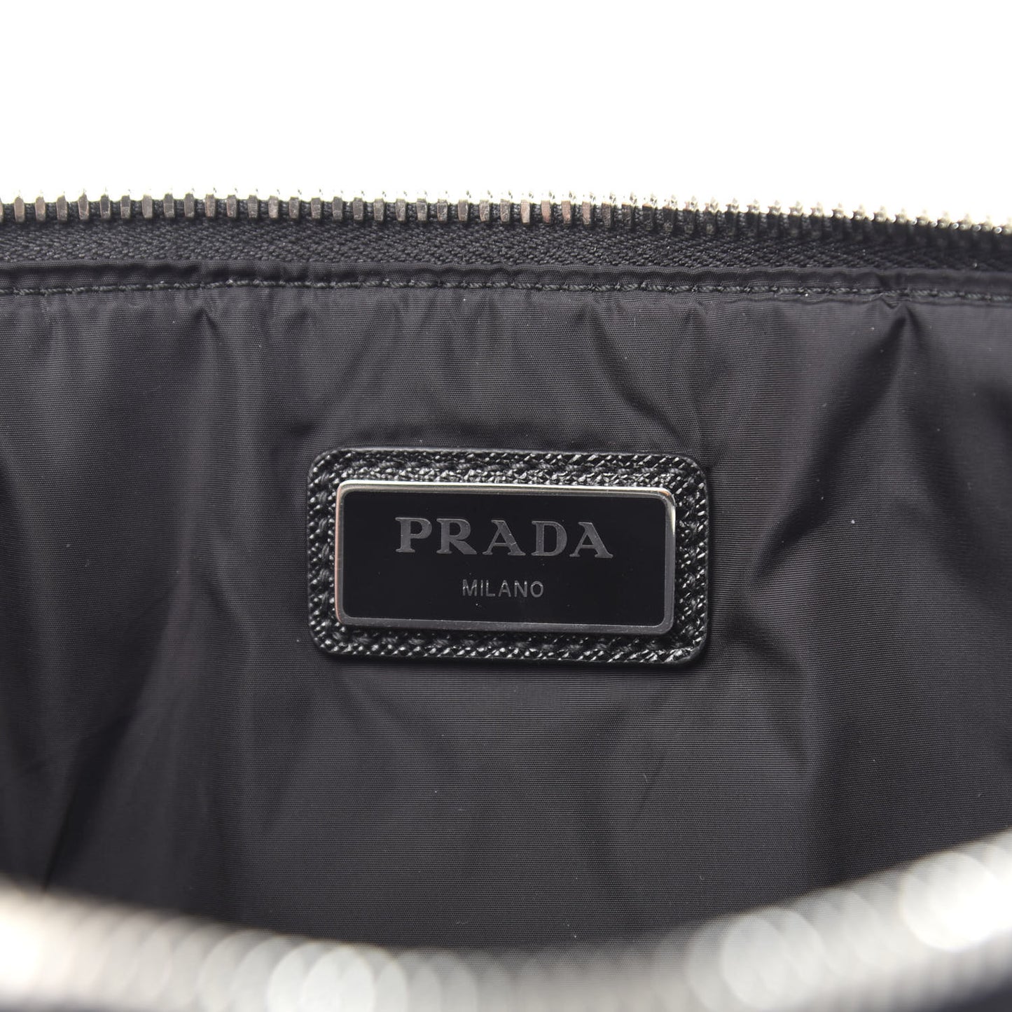 Tessuto Nylon Flat Pouch Black