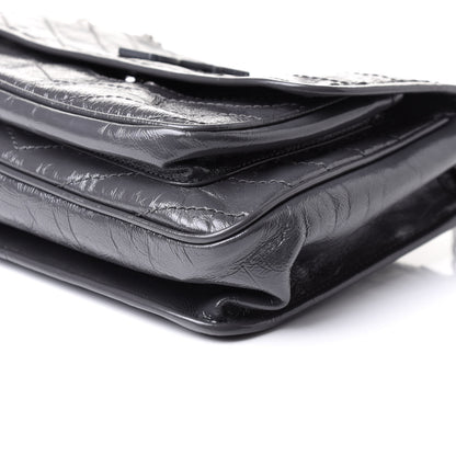 Saint Laurent Crinkled Calfskin Matelasse Monogram Medium Niki Chain Satchel Asphalt 6 of 14