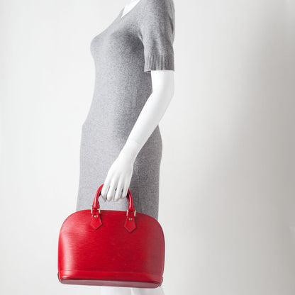 Louis Vuitton Epi Alma Red 2 of 9