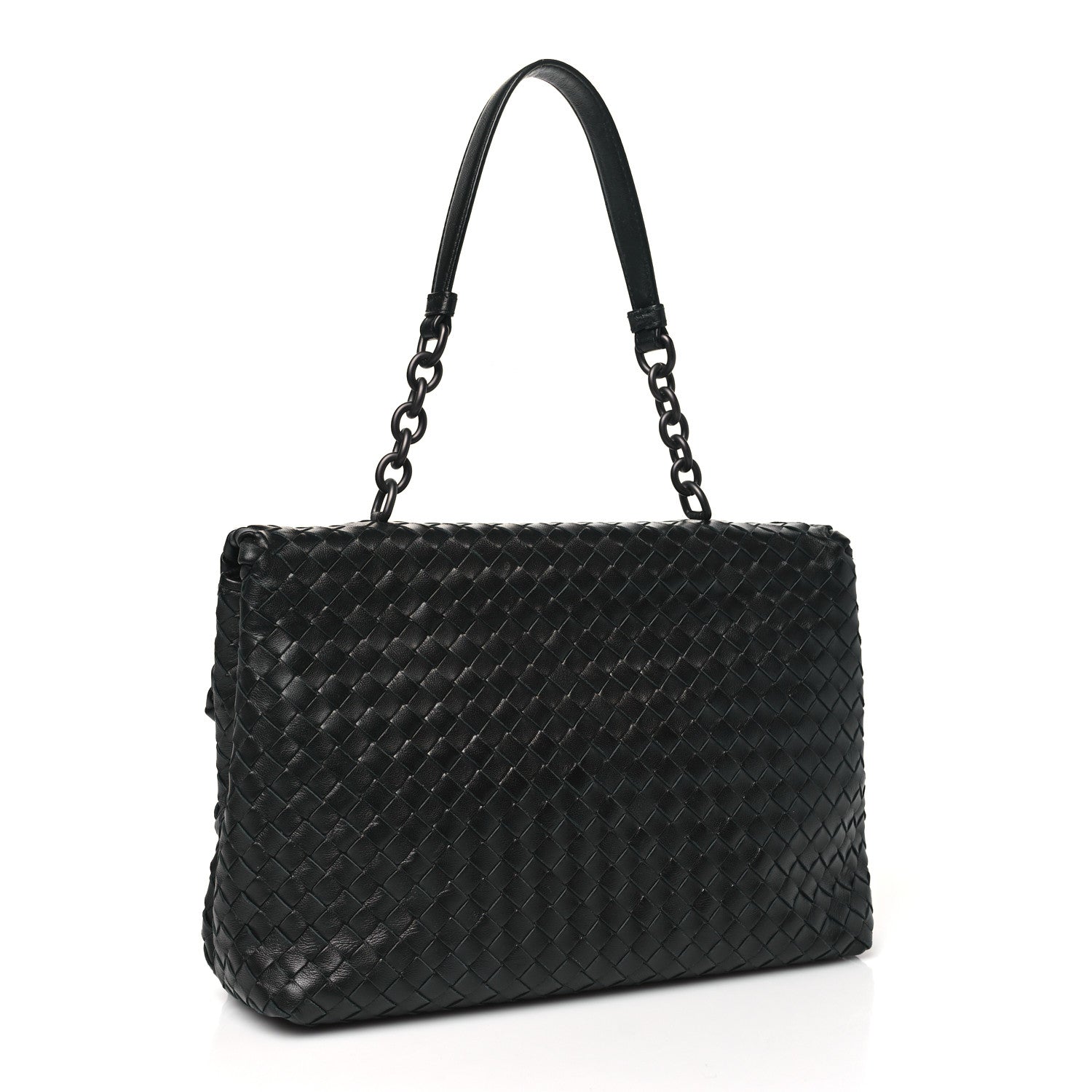 Bottega Veneta Nappa Intrecciato Olimpia Shoulder Bag Nero Black 4 of 11