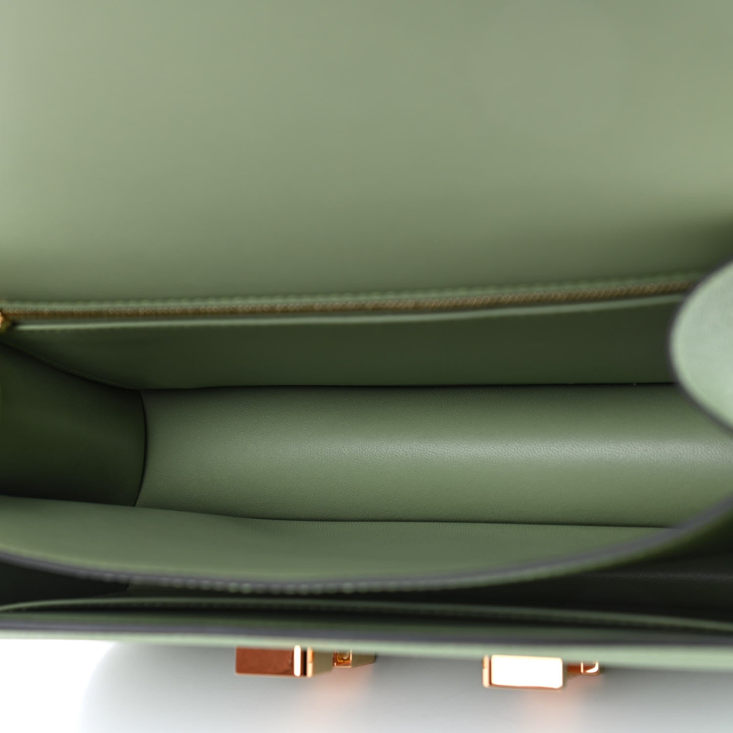 Hermes Epsom Constance 24 Vert Criquet 4 of 4