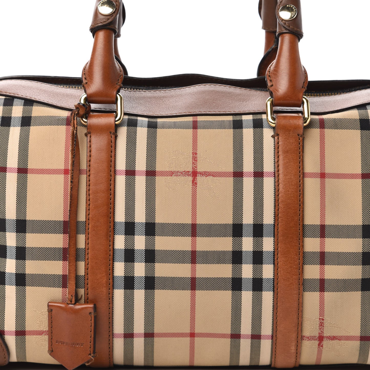 Horseferry Check Medium Alchester Satchel Tan