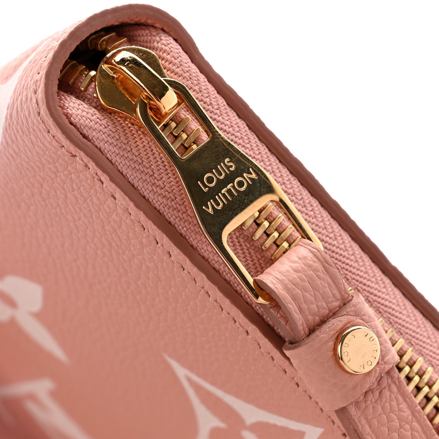 Empreinte Monogram Giant Zippy Wallet Rose Trianon Creme