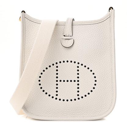 Hermes Taurillon Clemence Amazone Evelyne TPM New White 1 of 11