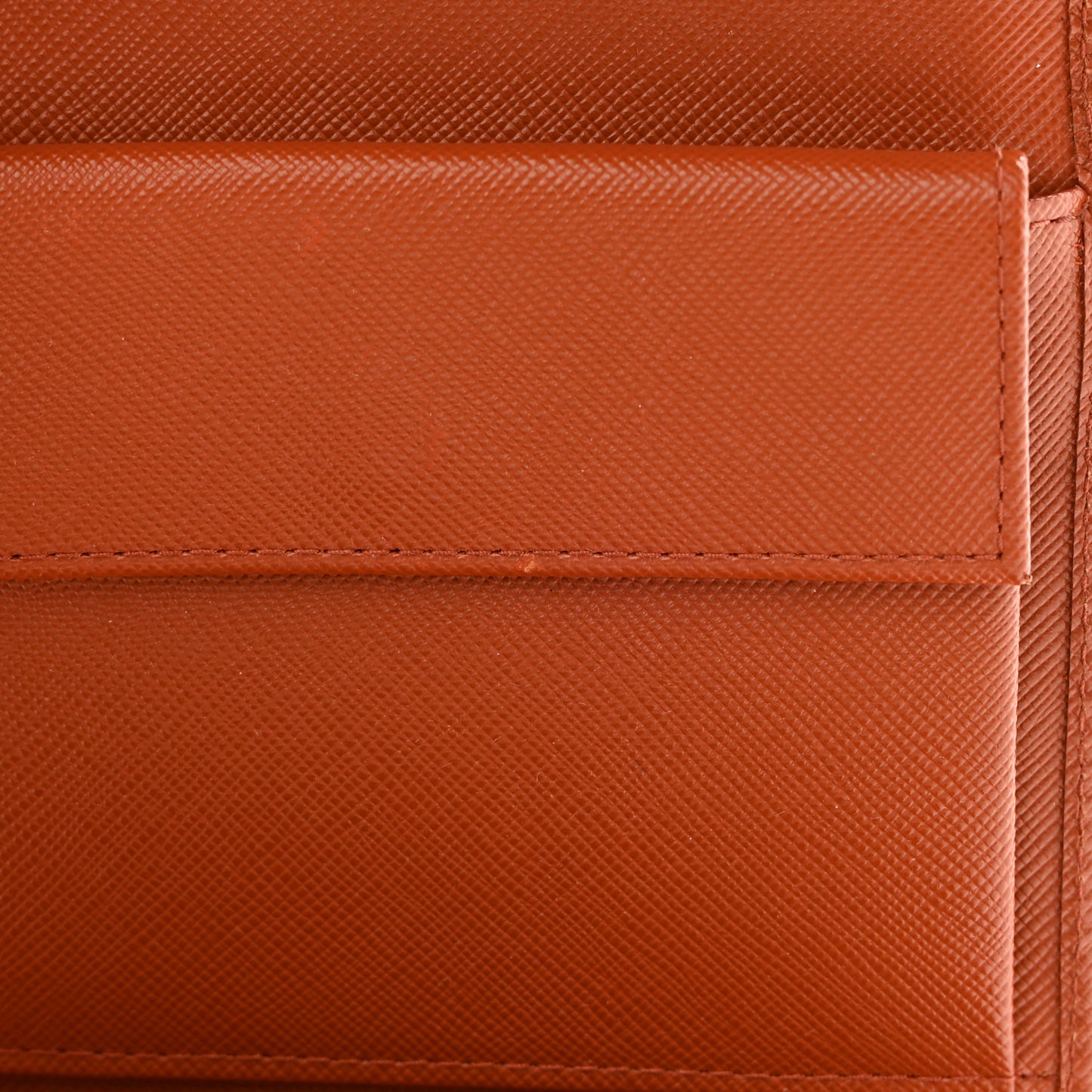 Saffiano Metal Flap Wallet Rame