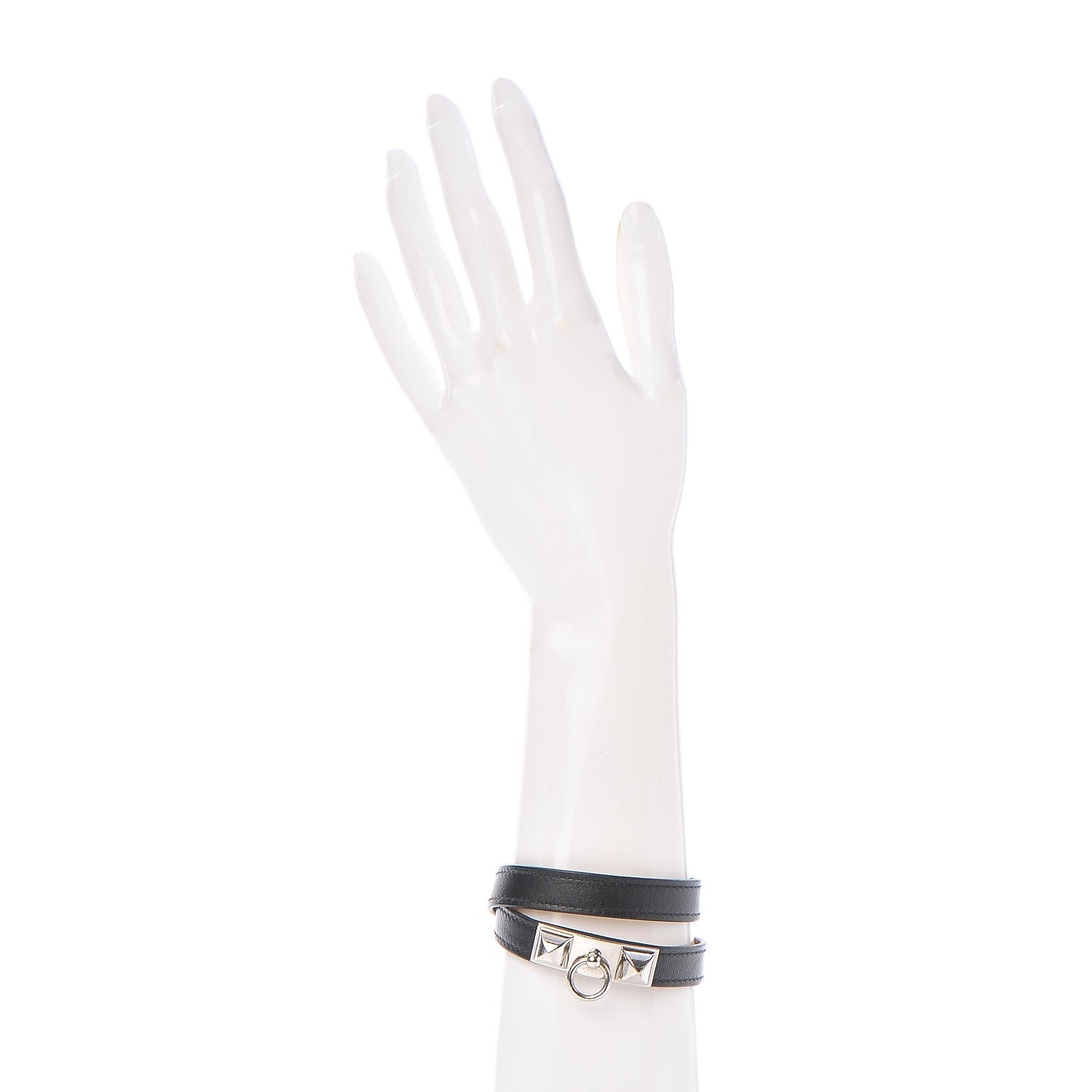 Hermes Chamonix Rivale Double Tour Bracelet M Black 2 of 7