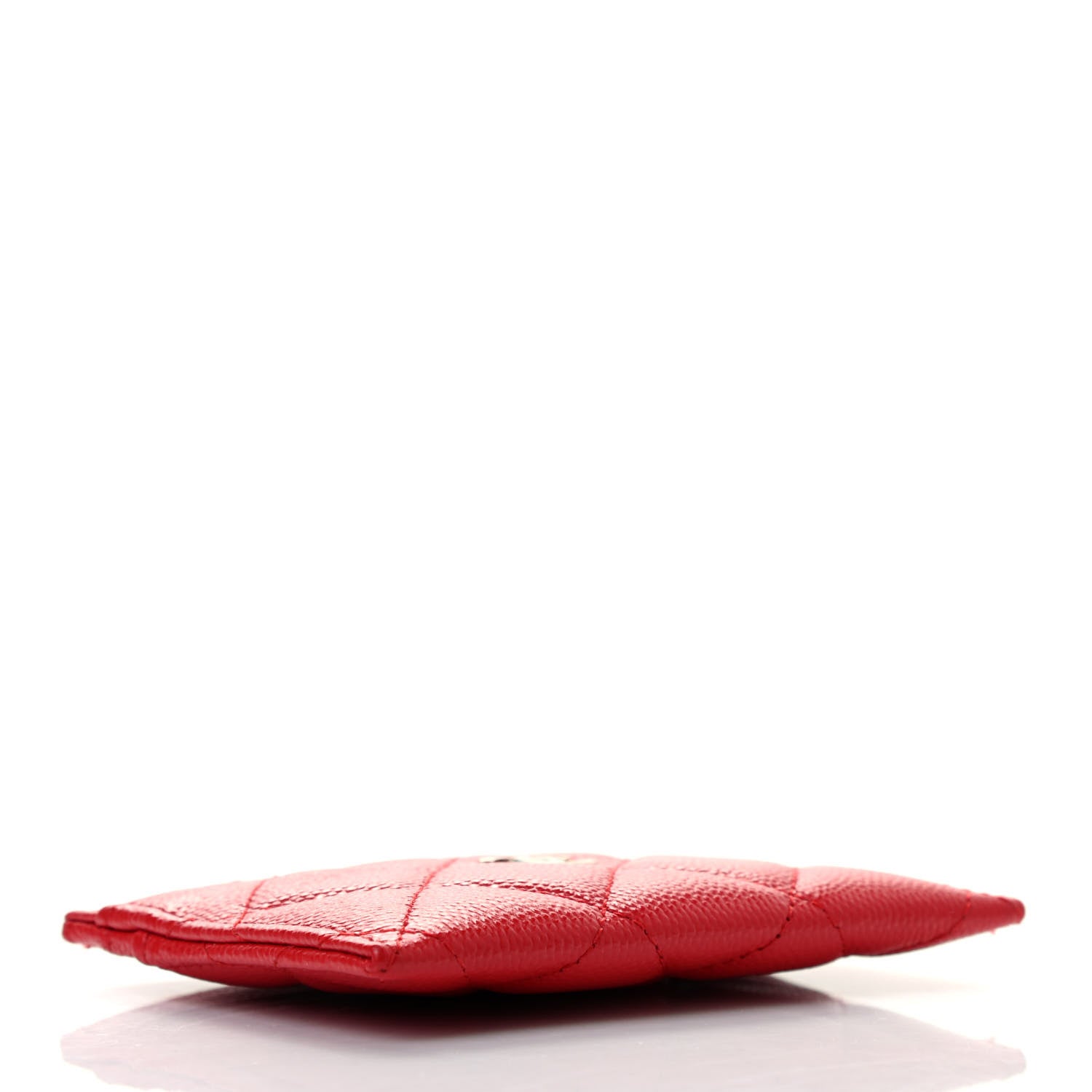 Chanel Caviar Quilted Card Holder Red 4 of 8