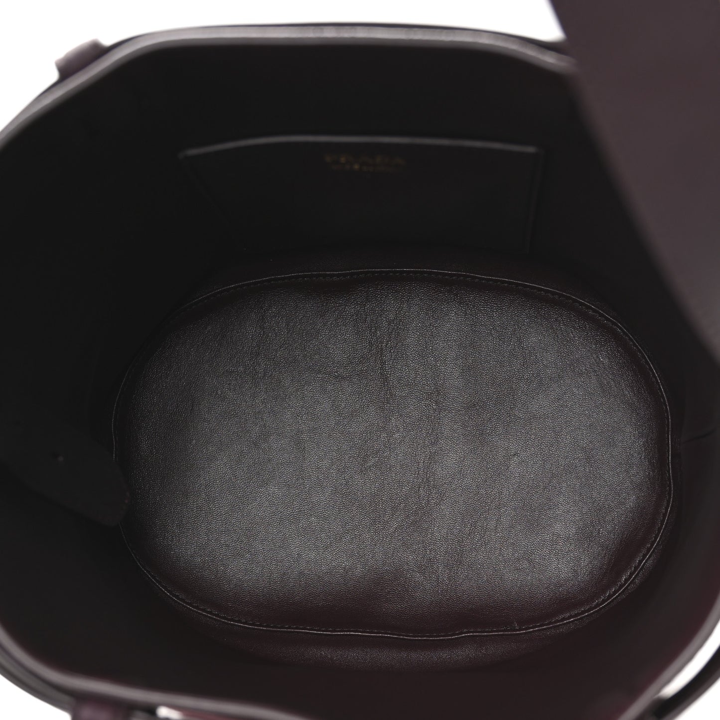 Suede Buckle Bucket Bag With Belt Burgundy