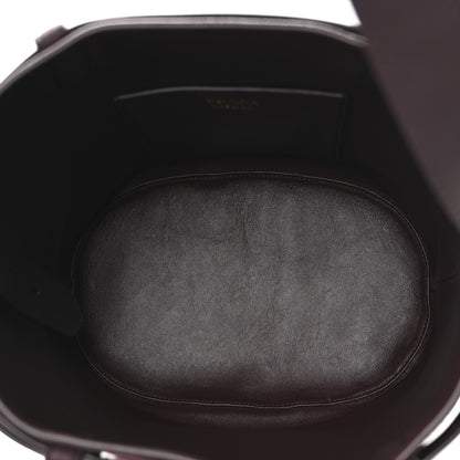 Prada Suede Buckle Bucket Bag With Belt Burgundy 5 of 11