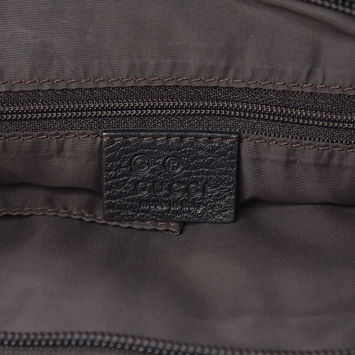 Nylon Monogram Flat Messenger Bag Brown