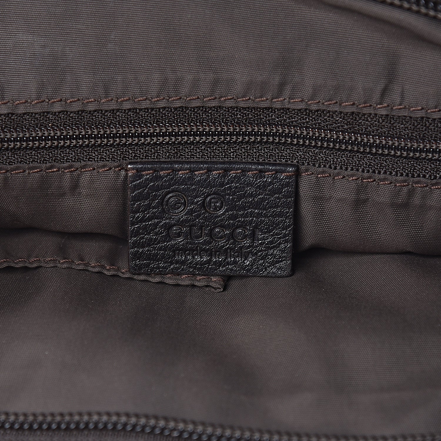 Gucci Nylon Monogram Flat Messenger Bag Brown 8 of 12