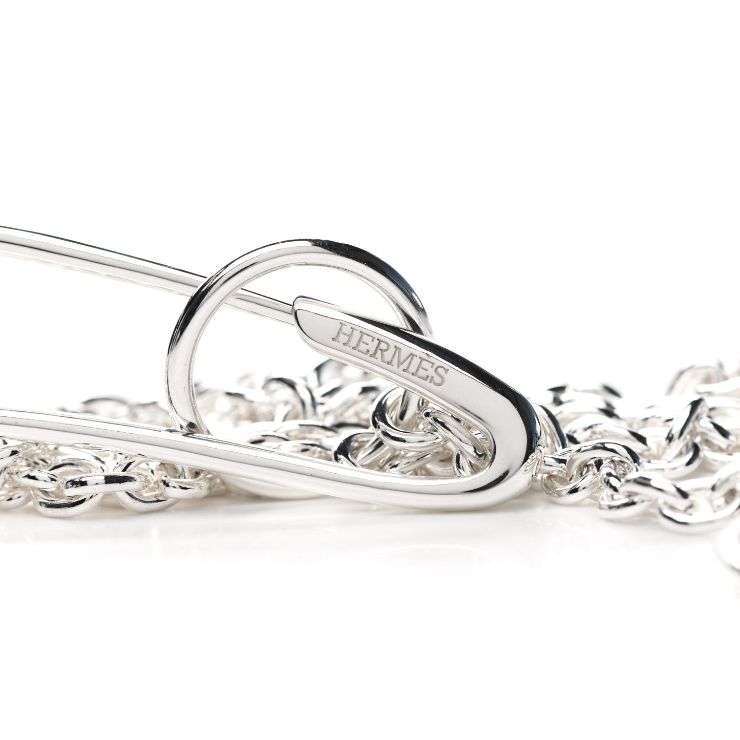 Sterling Silver Chaine d'Ancre Punk Long Necklace