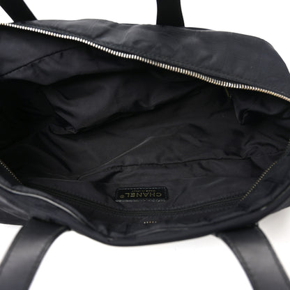Chanel Nylon Travel Bowler Black 5 of 10
