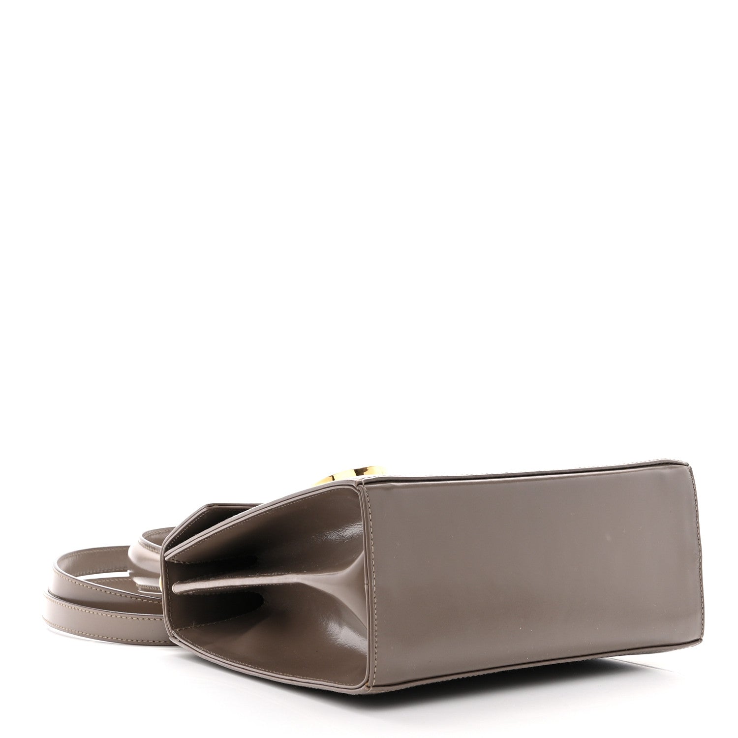 Salvatore Ferragamo Brushed Off Calfskin Small Iconic Top Handle Bag Grey 4 of 15