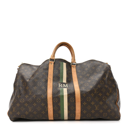 Louis Vuitton Monogram My LV Heritage Keepall Bandouliere 55 Ivory Vert Anglais 1 of 9