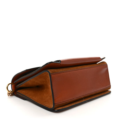Givenchy Goatskin Suede Small GV3 Shoulder Bag Chestnut 4 of 8