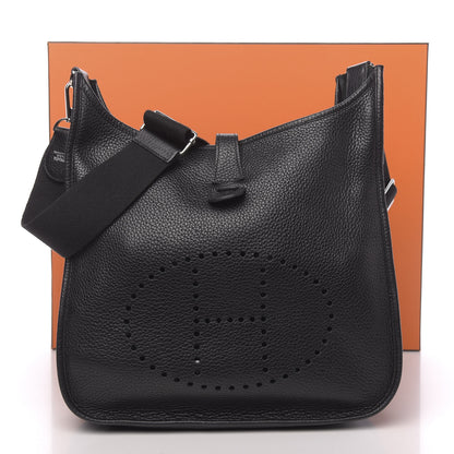 Hermes Taurillon Clemence Evelyne III GM Black 13 of 13
