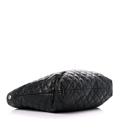 Saint Laurent Lambskin Quilted Maxi Icare Shopping Tote Black 6 of 14