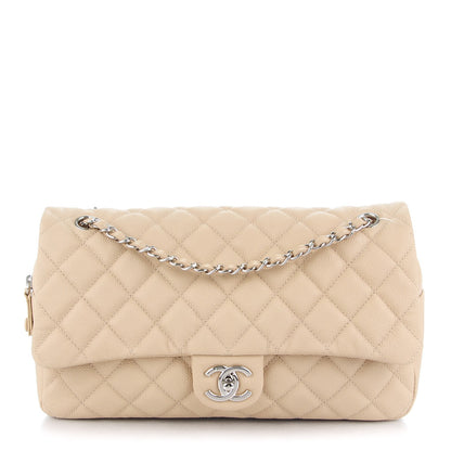 Chanel Caviar Quilted Jumbo Easy Flap Beige 1 of 8