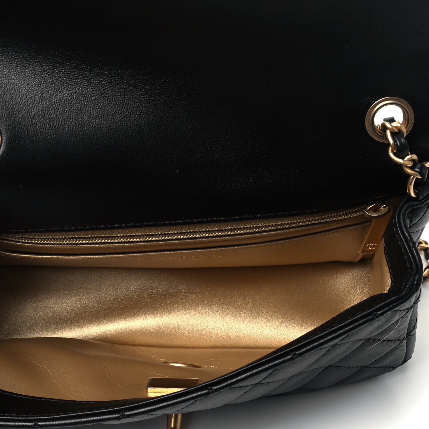 Chanel Lambskin Quilted Mini Rectangular Pearl Crush Flap Black 5 of 10