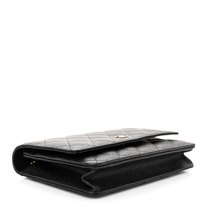 Chanel Caviar Quilted Wallet on Chain WOC Black 5 of 13