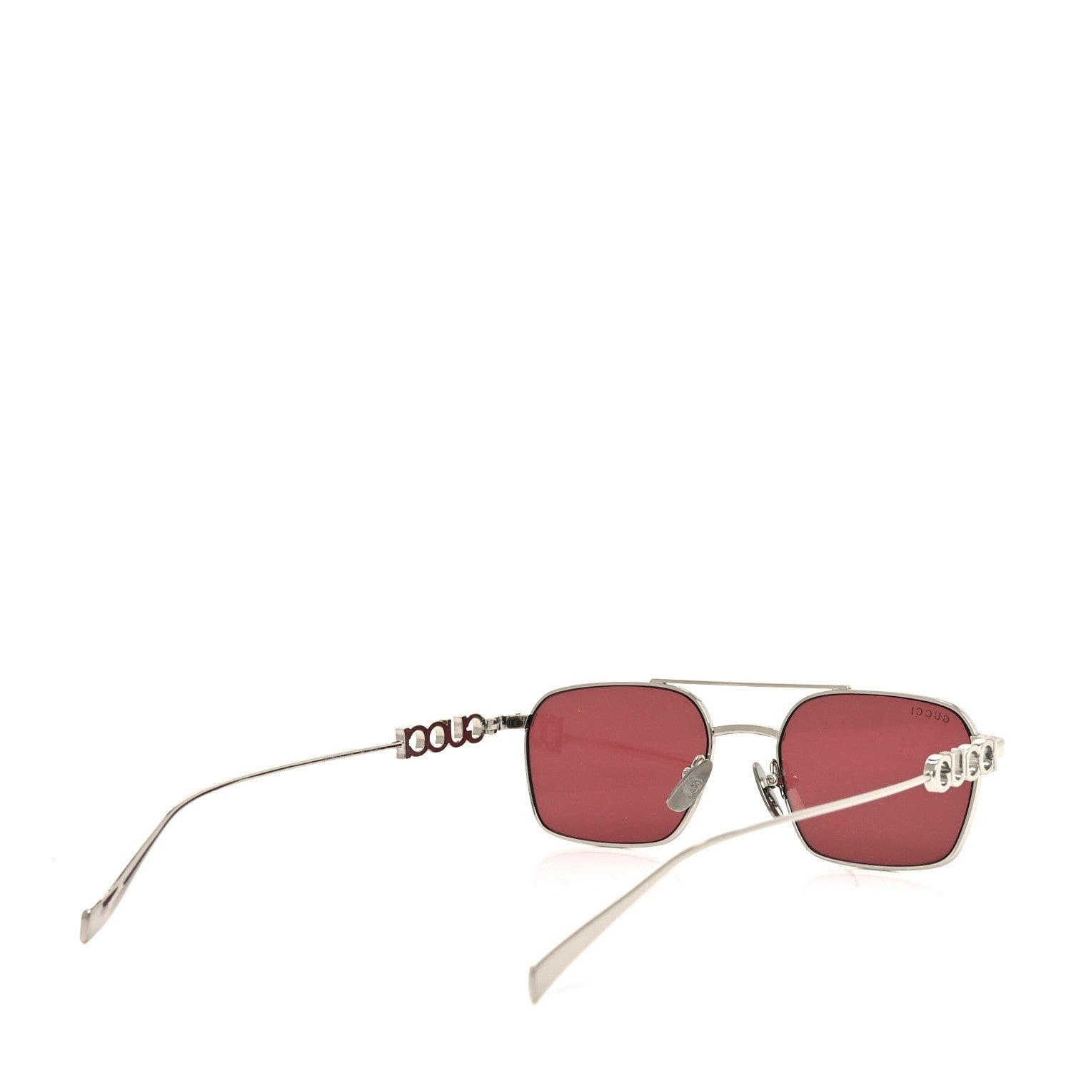 Gucci Metal Crystal Sunglasses GG1804S Silver 4 of 6
