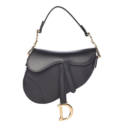 Christian Dior Calfskin Mini Saddle Bag Black 1 of 8