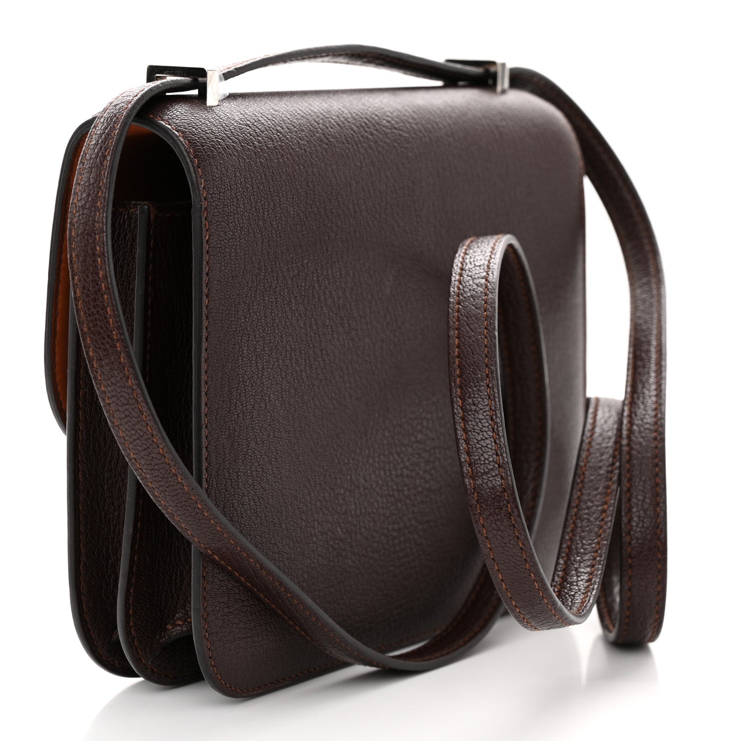 Hermes Chevre Chamkila Verso Constance 18 Havane Gold 3 of 12