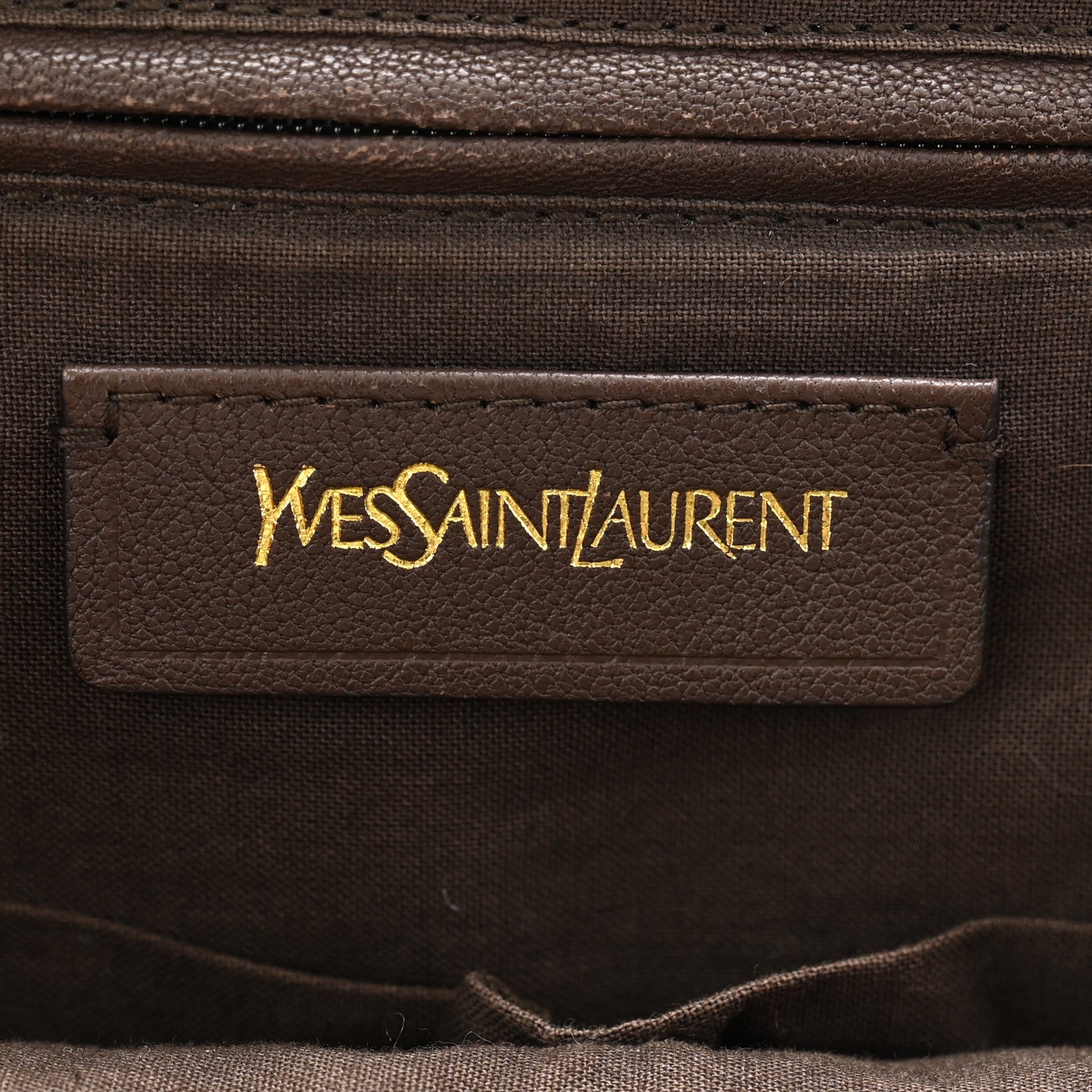 Saint Laurent Calfskin Medium Cabas ChYc Dark Brown 6 of 13