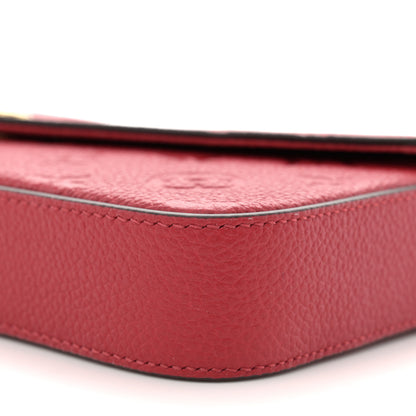 Louis Vuitton Empreinte Pochette Felicie Chain Wallet Scarlet 11 of 11