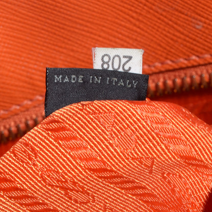 Prada Saffiano Lux Large Tote Papaya 1 of 6