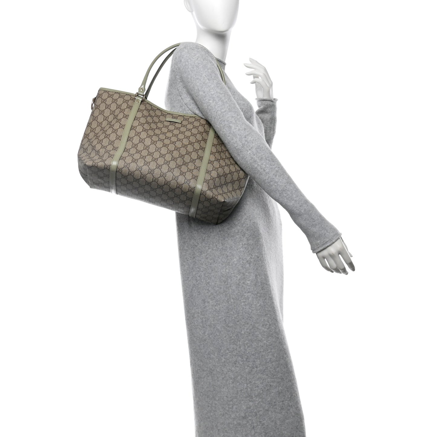 GG Plus Monogram Joy Tote Light Green