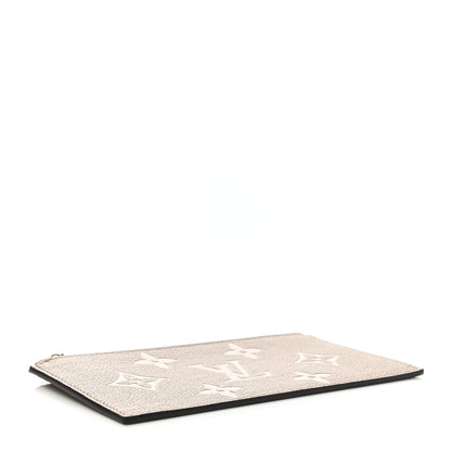 Louis Vuitton Empreinte Monogram Giant Pochette Felicie Zippered Insert Tourterelle Creme 4 of 6