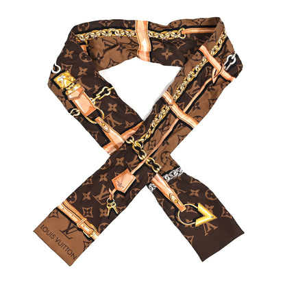 Louis Vuitton Silk Monogram Confidential Bandeau Brown 1 of 3