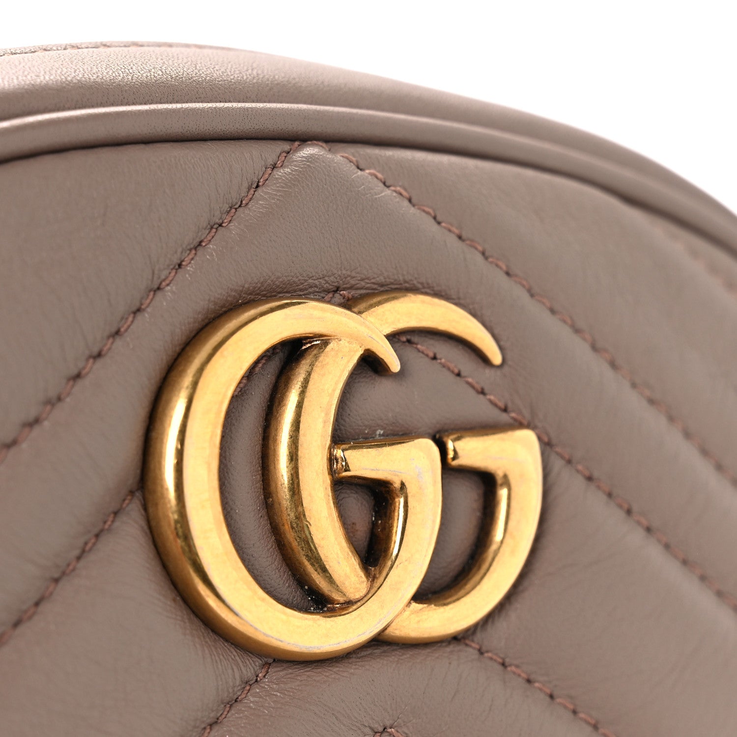 Gucci Calfskin Matelasse GG Marmont Belt Bag 75 30 Porcelain Rose 12 of 17