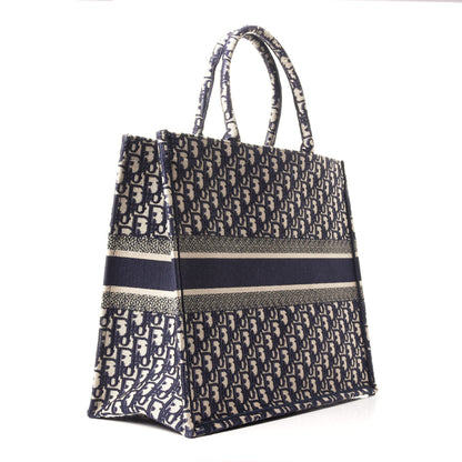 Christian Dior Oblique Book Tote Blue Multicolor 3 of 9