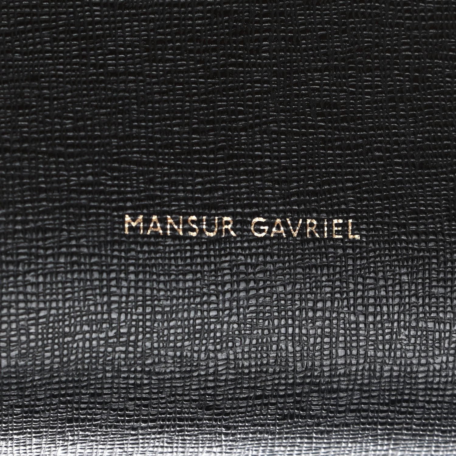 Mansur Gavriel Saffiano Mini Bucket Bag Black Flamma 7 of 9