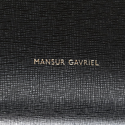 Mansur Gavriel Saffiano Mini Bucket Bag Black Flamma 7 of 9