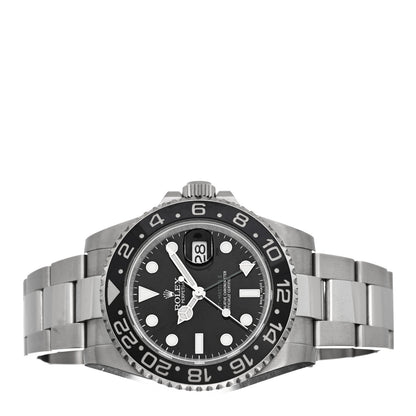 Rolex Stainless Steel 40mm Oyster Perpetual Date GMT Master II Watch Black 116710LN 2 of 5