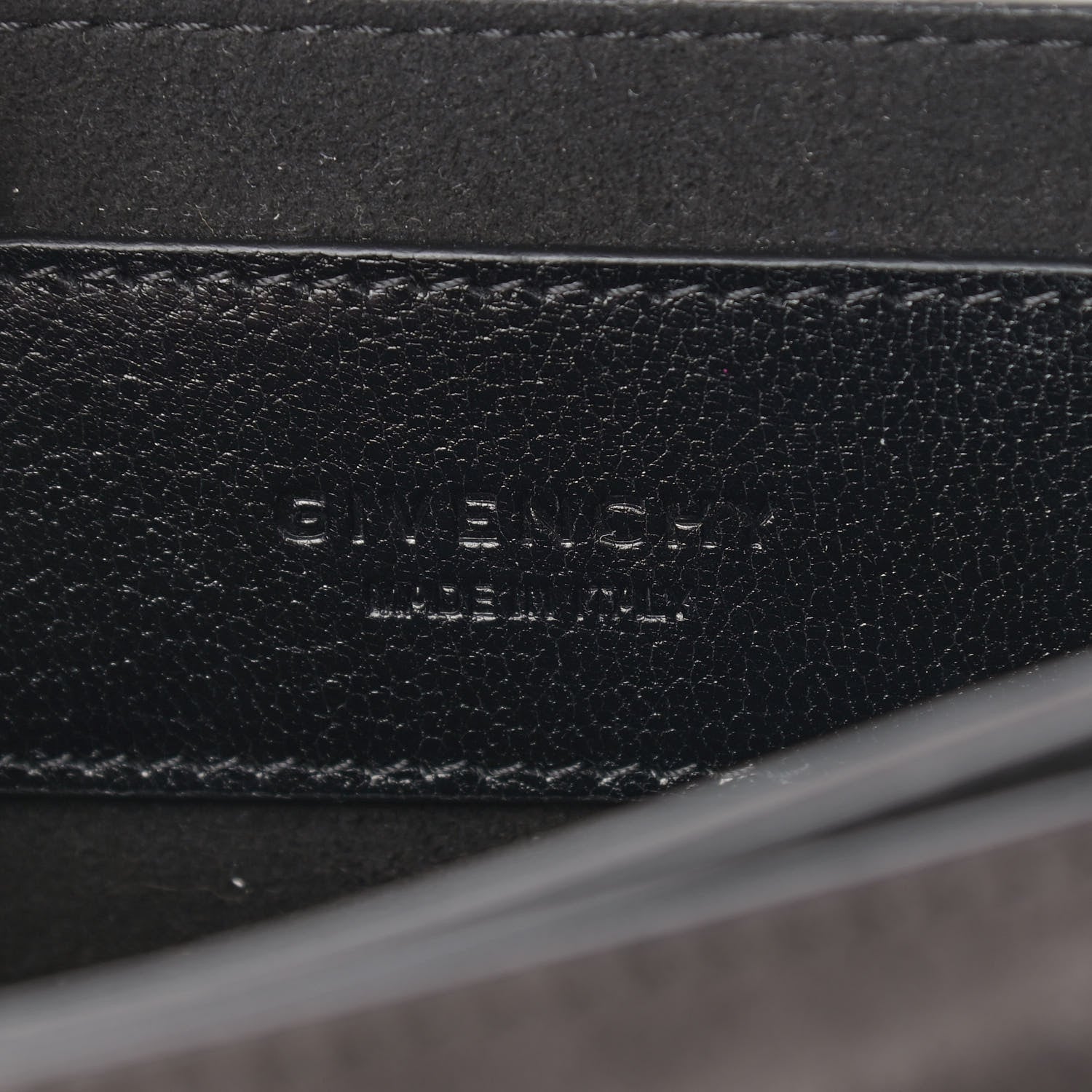 Givenchy Goatskin Suede Mini GV3 Shoulder Bag Black 6 of 11