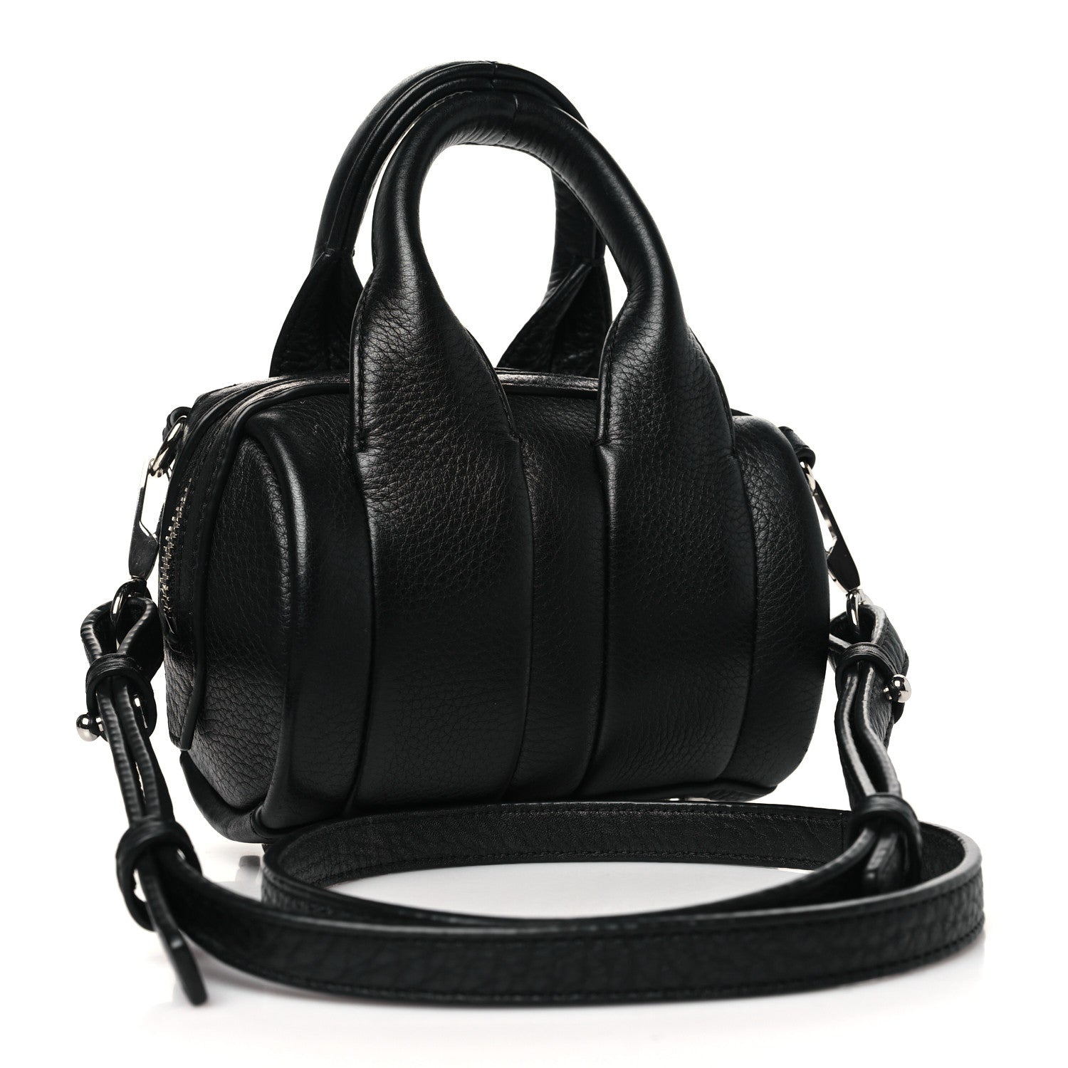 Alexander Wang Pebbled Lambskin Baby Rockie Black Rhodium Hardware 3 of 10