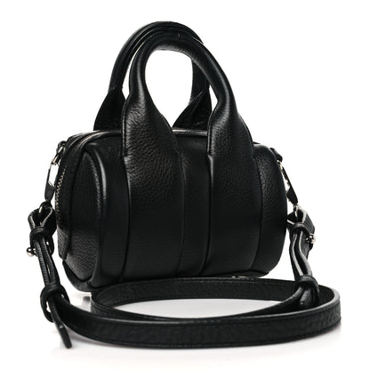Alexander Wang Pebbled Lambskin Baby Rockie Black Rhodium Hardware 3 of 10