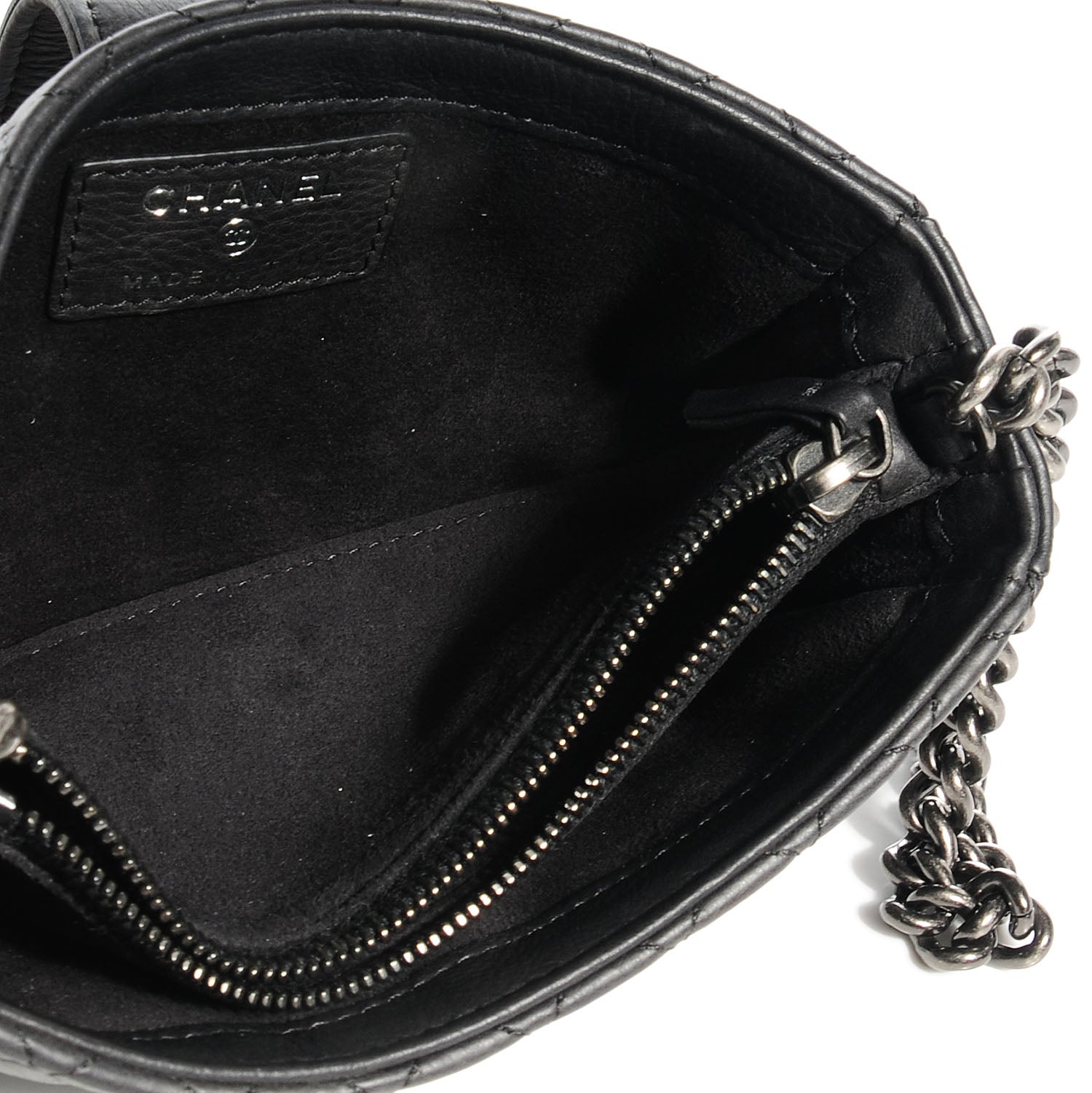 Chanel Calfskin Boy Reverso Mini Pochette Black 7 of 9