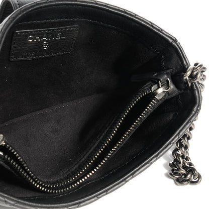 Chanel Calfskin Boy Reverso Mini Pochette Black 7 of 9
