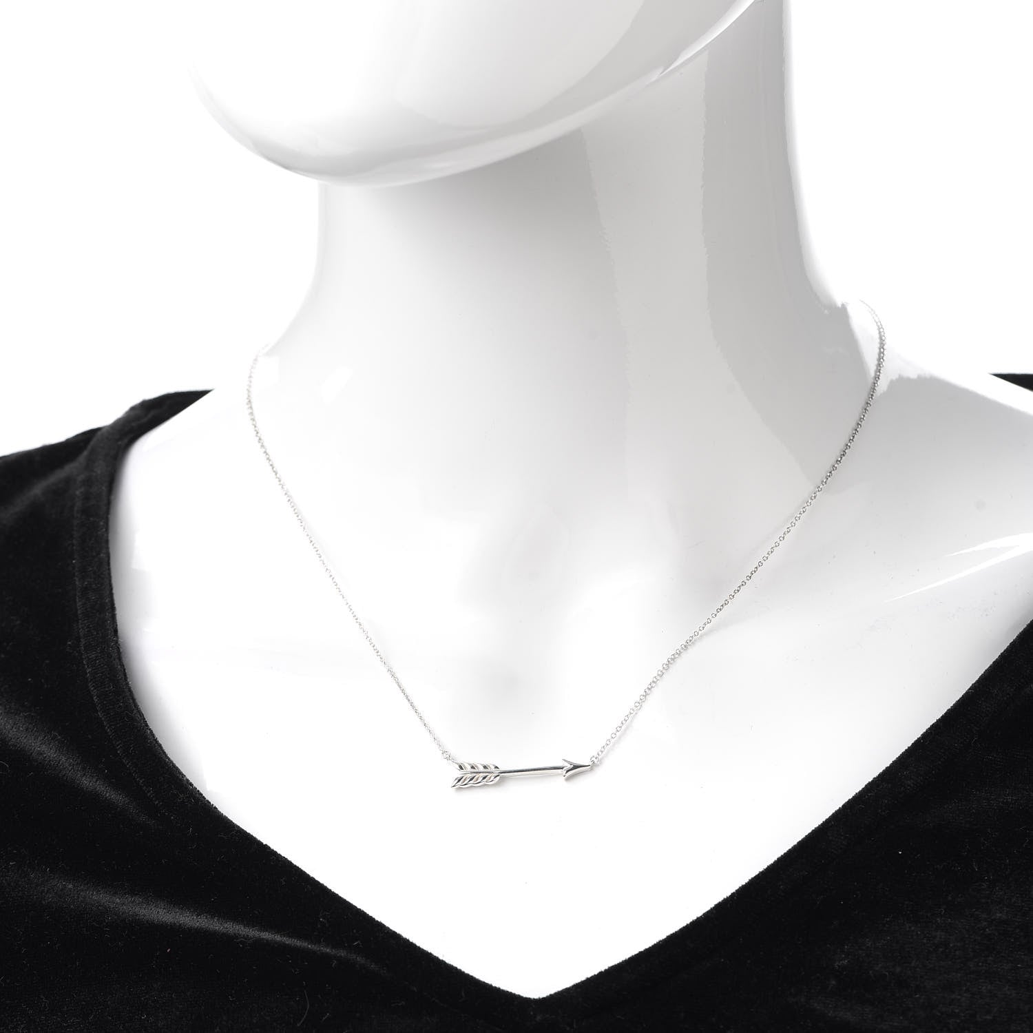 Tiffany Sterling Silver Paloma's Graffiti Arrow Pendant Necklace 2 of 5