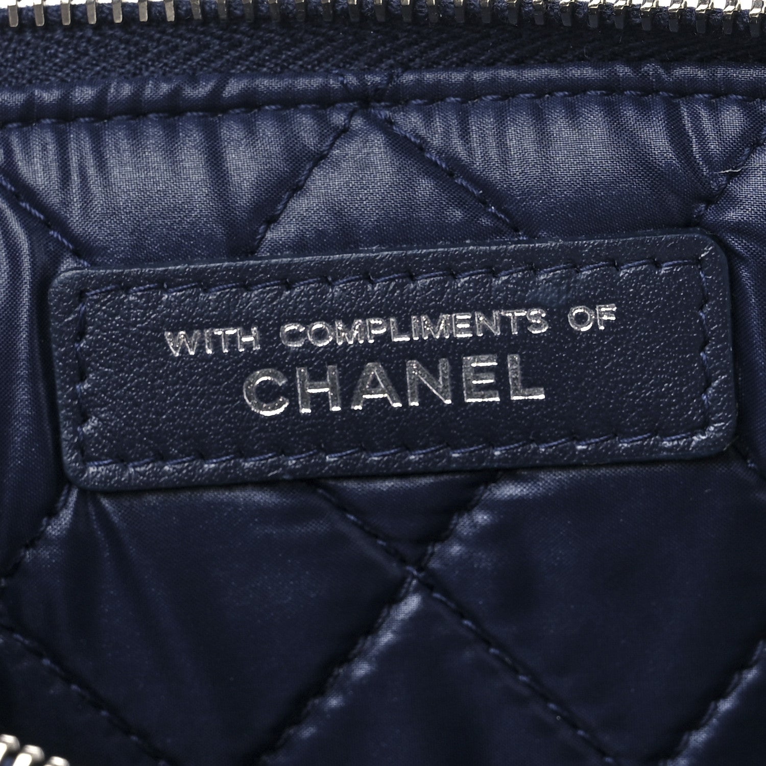 Chanel Caviar Quilted Small Pouch Navy 6 of 12